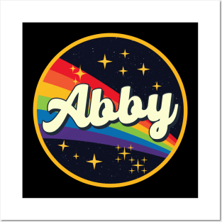 Abby // Rainbow In Space Vintage Style Posters and Art